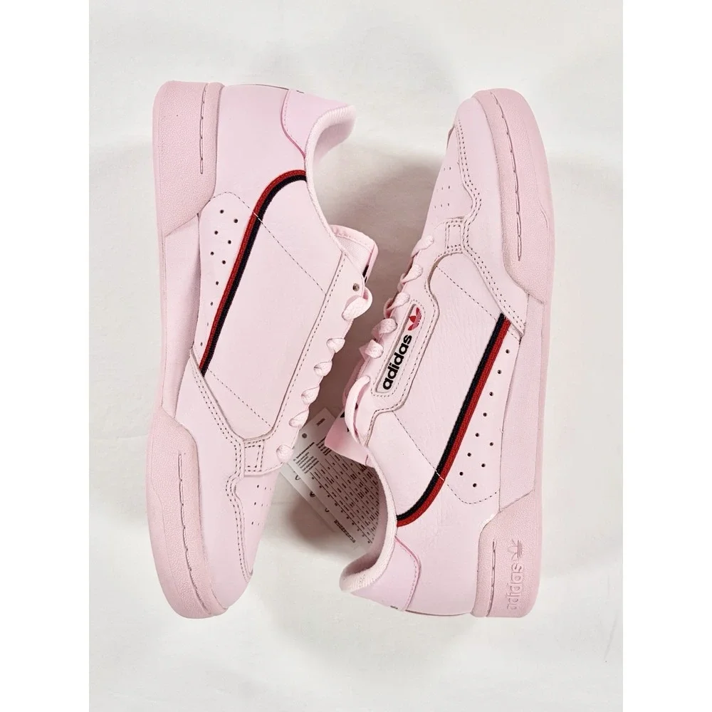 Adidas‎ Continental 80 Clear Pink Leather Retro Sneakers Mens Size 9 B41679 NIB